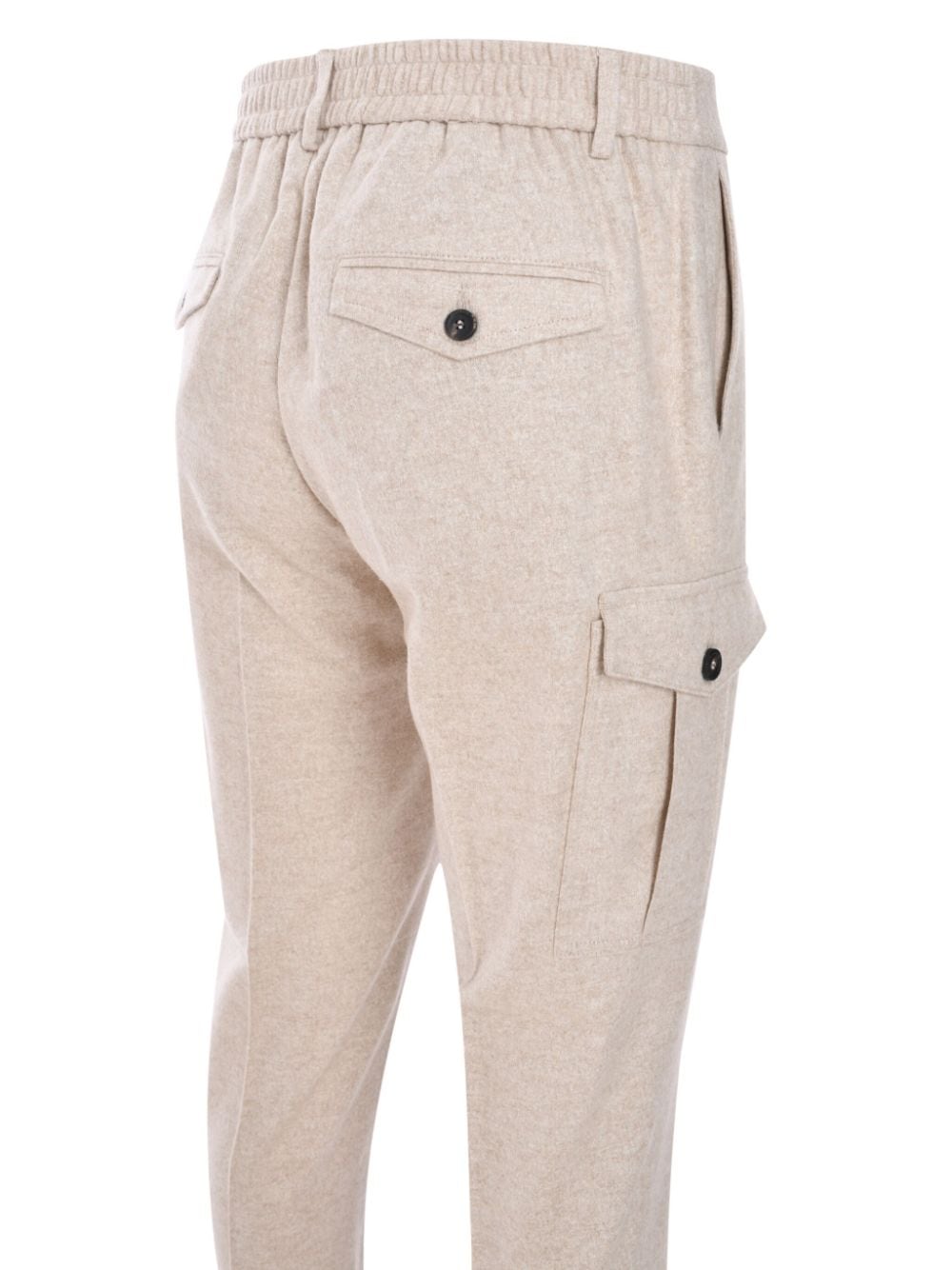 Shop Peserico Mélange Cargo Trousers In Neutrals