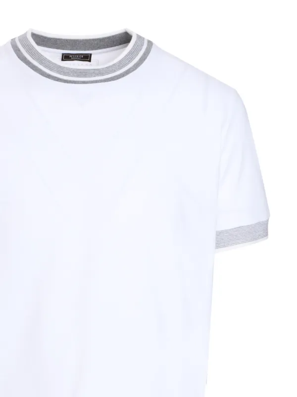 国内配送 PESERICO ロゴTシャツ Peserico ロゴ Tシャツ | ホワイト | FARFETCH JP