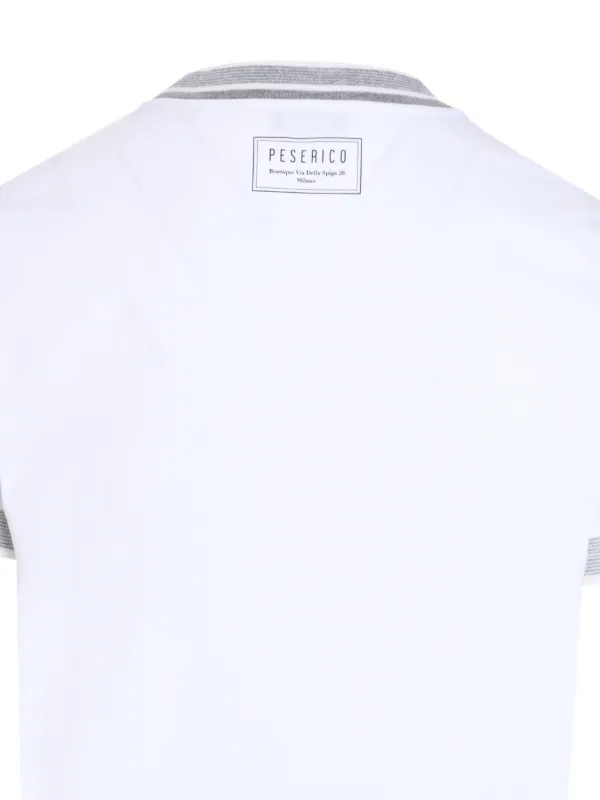 国内配送 PESERICO ロゴTシャツ Peserico ロゴ Tシャツ | ホワイト | FARFETCH JP