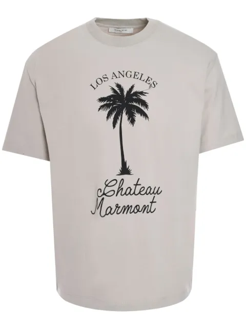 Ih Nom Uh Nit palm-print cotton T-shirt