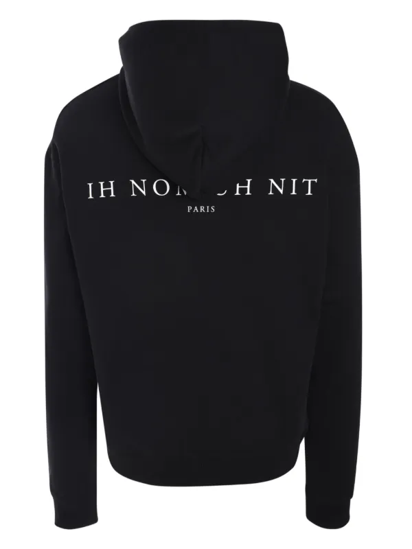 Ih Nom Uh Nit graphic-print Cotton Hoodie | Black | FARFETCH TH