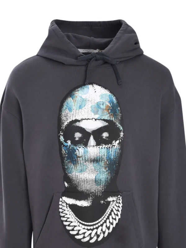 Ih Nom Uh Nit graphic-print Cotton Hoodie | Grey | FARFETCH JO