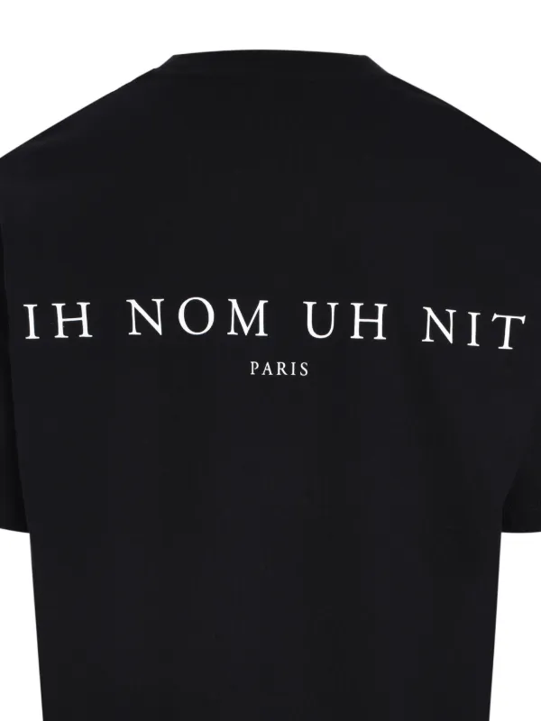 Ih Nom Uh Nit graphic-print Cotton T-shirt | Black | FARFETCH JO