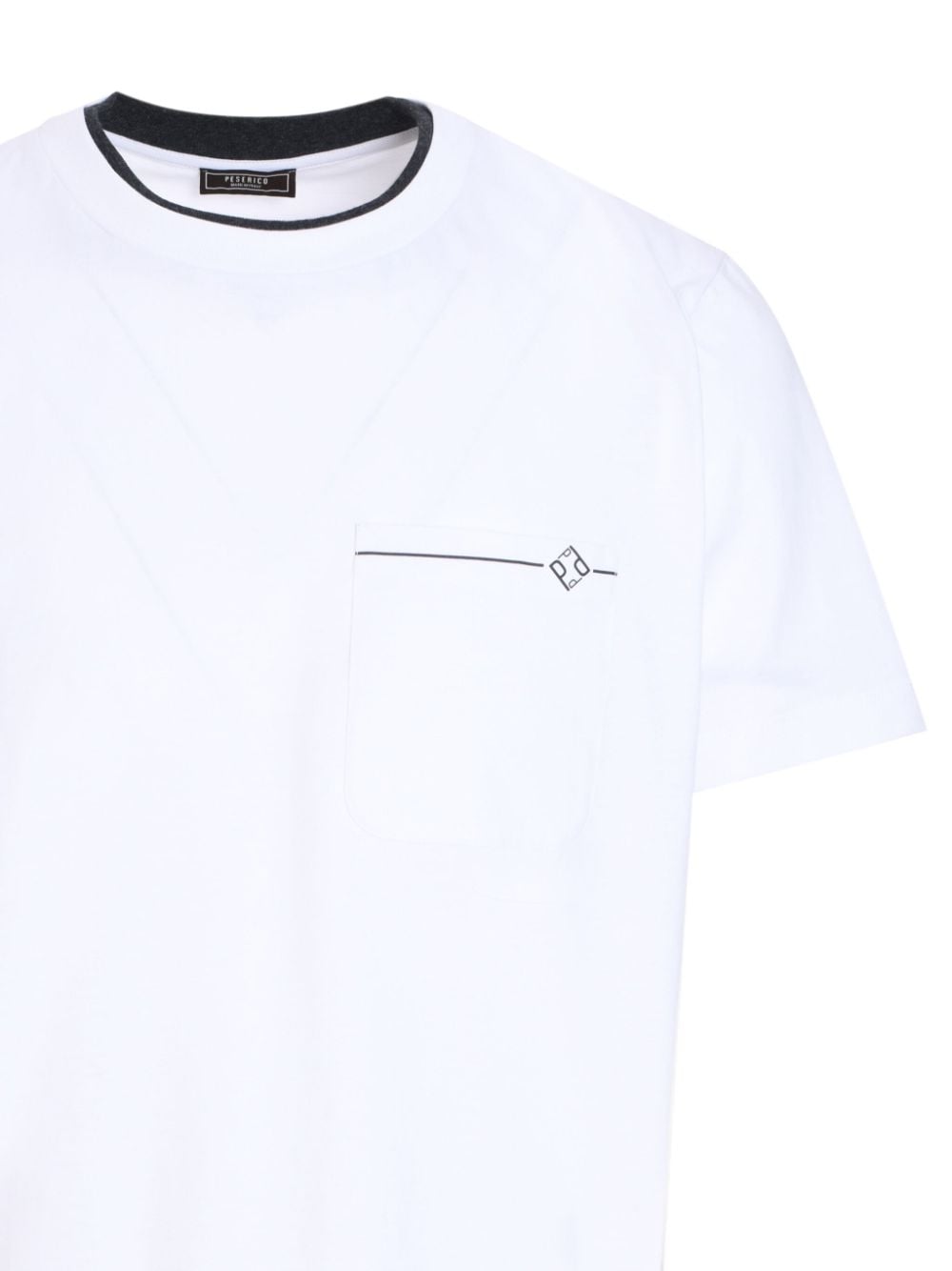 Shop Peserico Cotton T-shirt In White