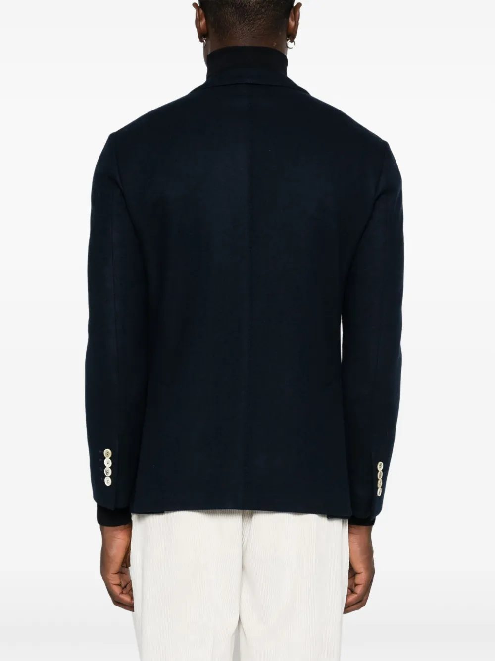 Eleventy Vilten blazer Blauw