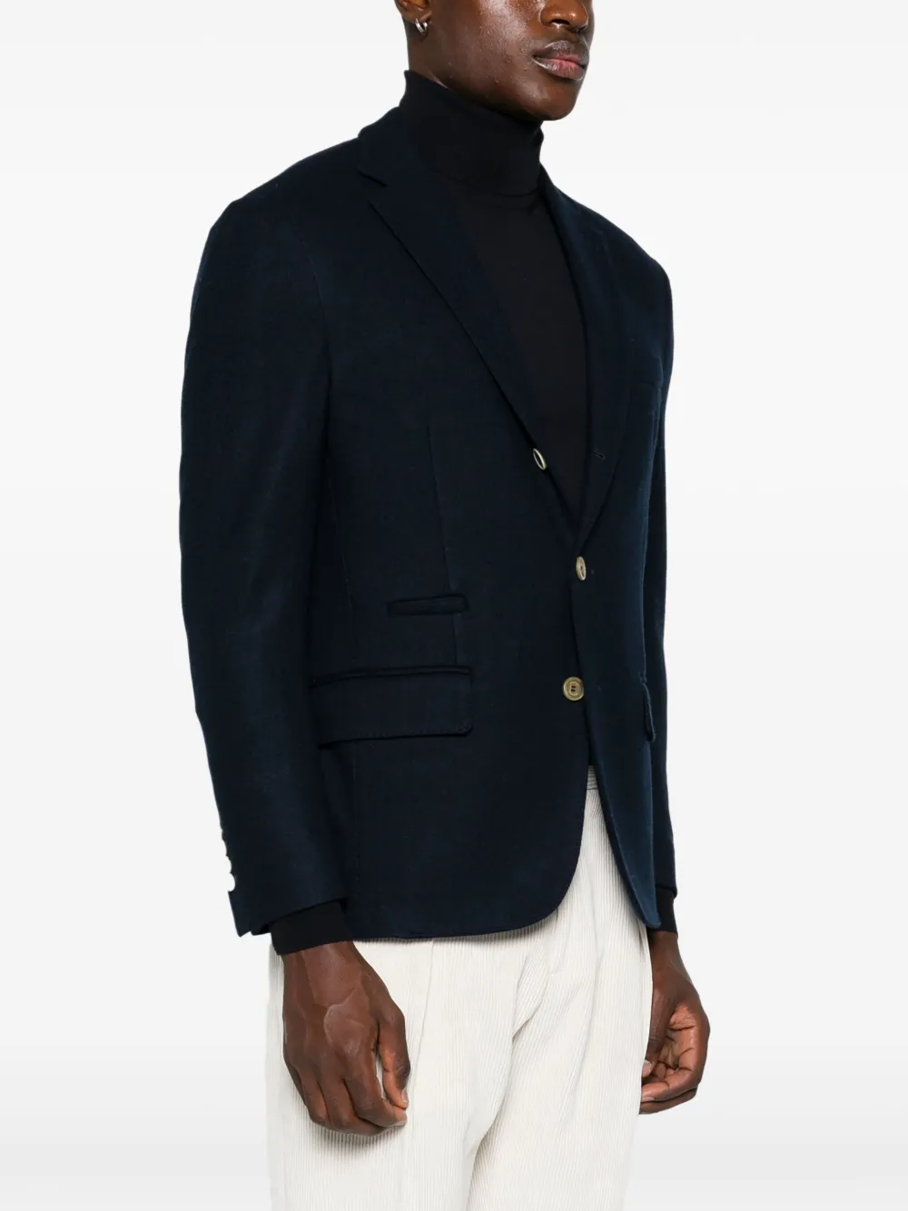 Eleventy Vilten blazer Blauw