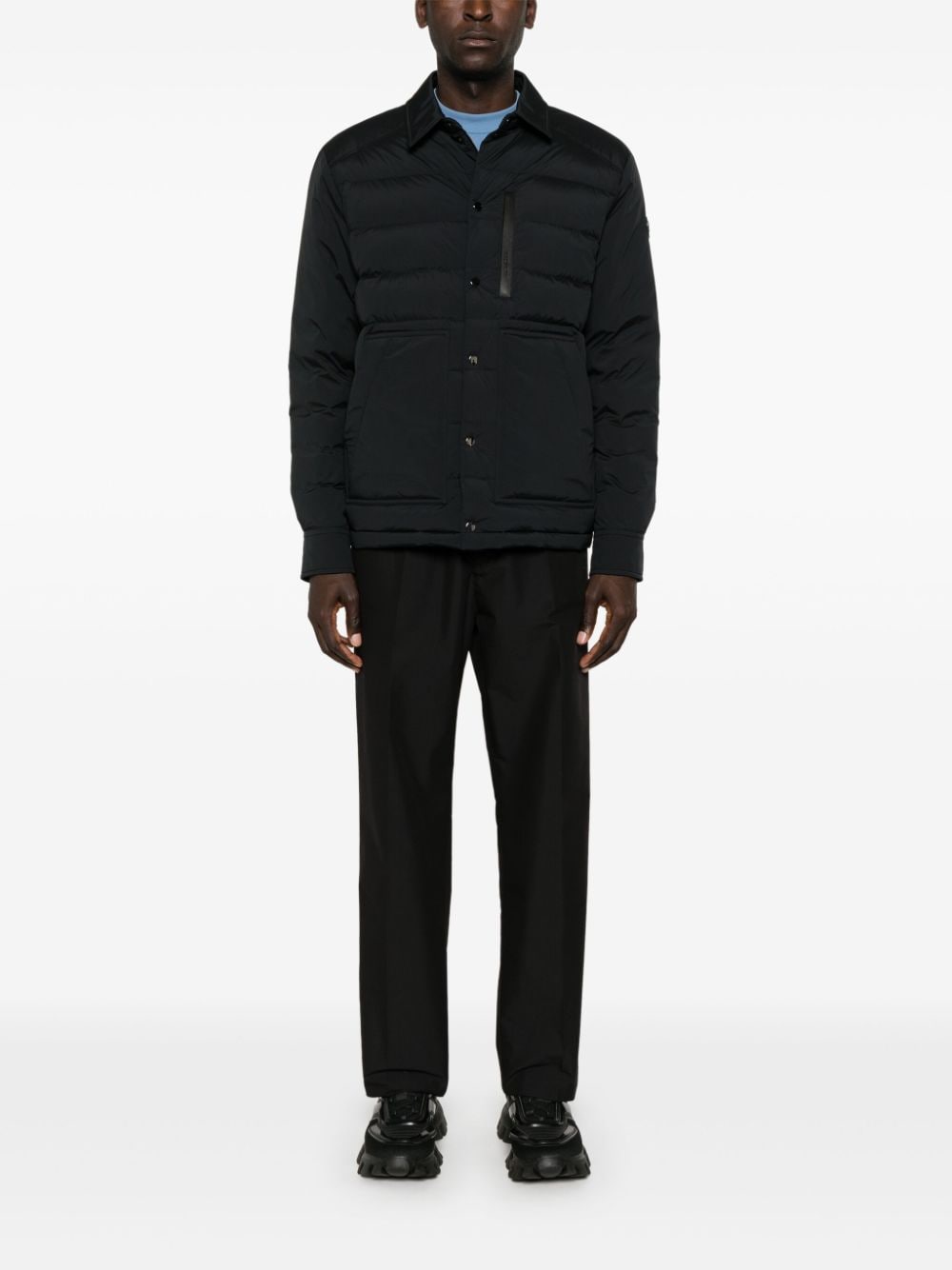 Shop Moncler Bassies Jacket In Schwarz