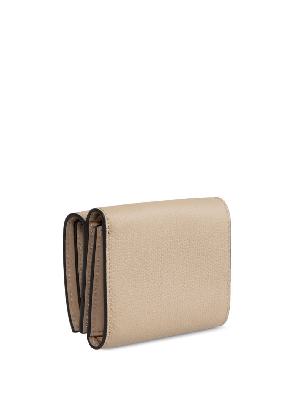 Shop Loewe Anagram Tri-fold Wallet In Neutrals