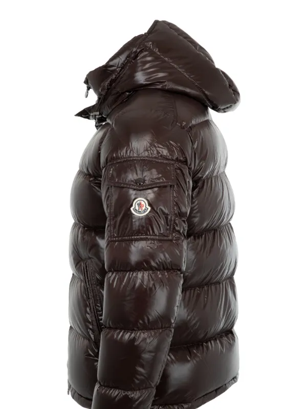 Moncler Maya Jacket Brown FARFETCH AE