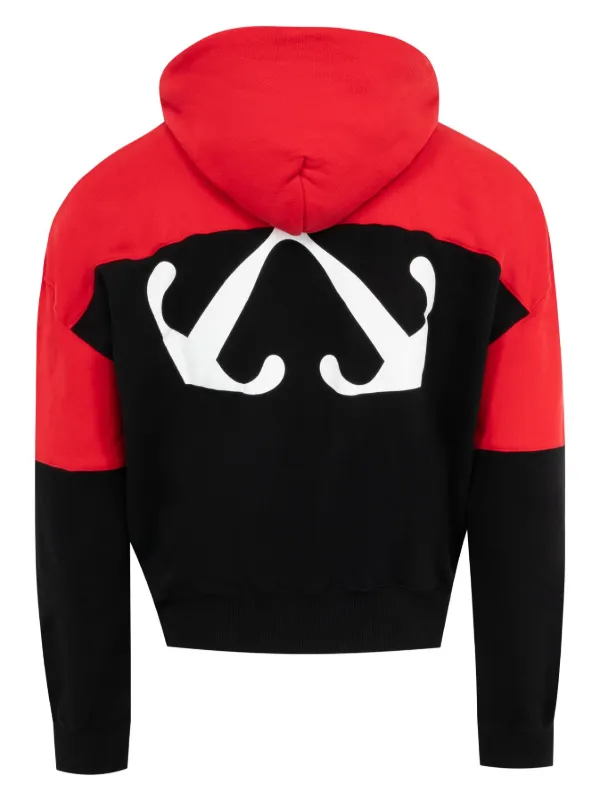 Off White Half Arrow Hoodie Black FARFETCH