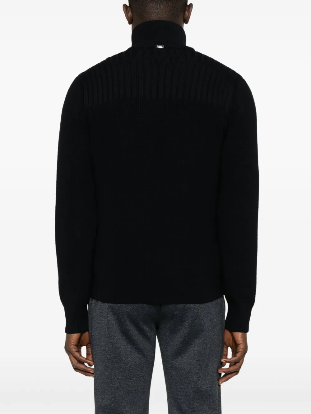 Herno Jack met gewatteerde vlakken Blauw