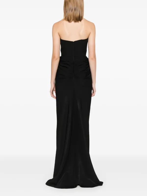 Iris Serban Abito Da Sera Irina Nero FARFETCH IT