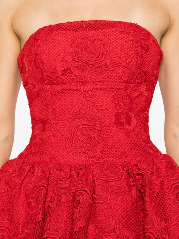 【関税&送料込】Self-portrait Dresses Red Red Taffeta Midi Dress – self-portrait-US