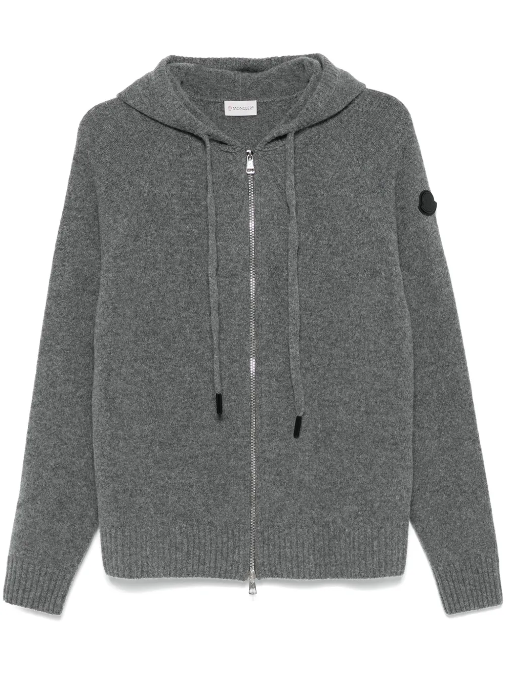 Moncler Hoodie met logopatch Grijs
