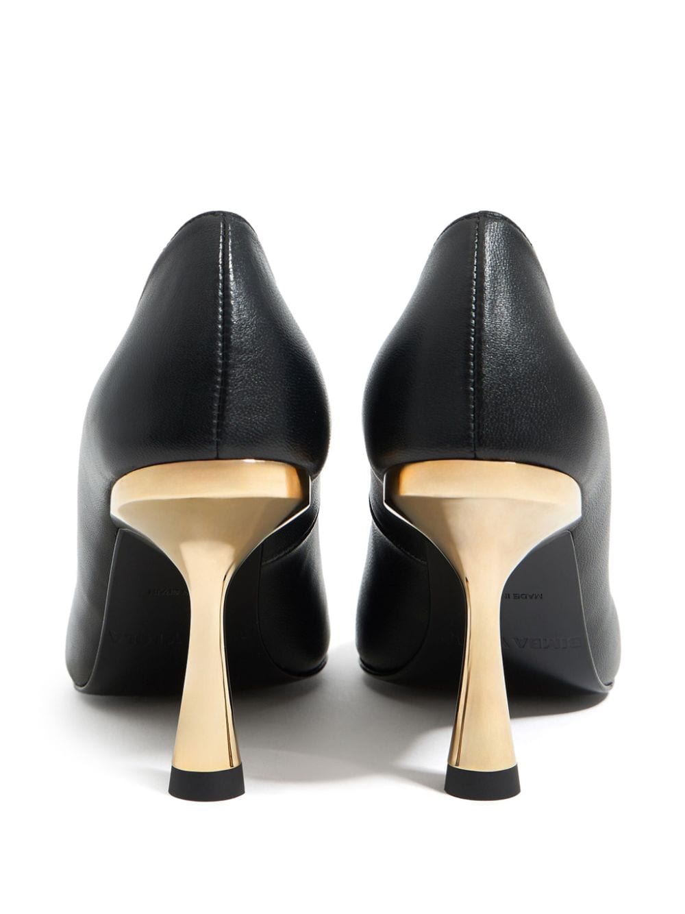 Shop Bimba Y Lola 80mm Leather Pumps In Black