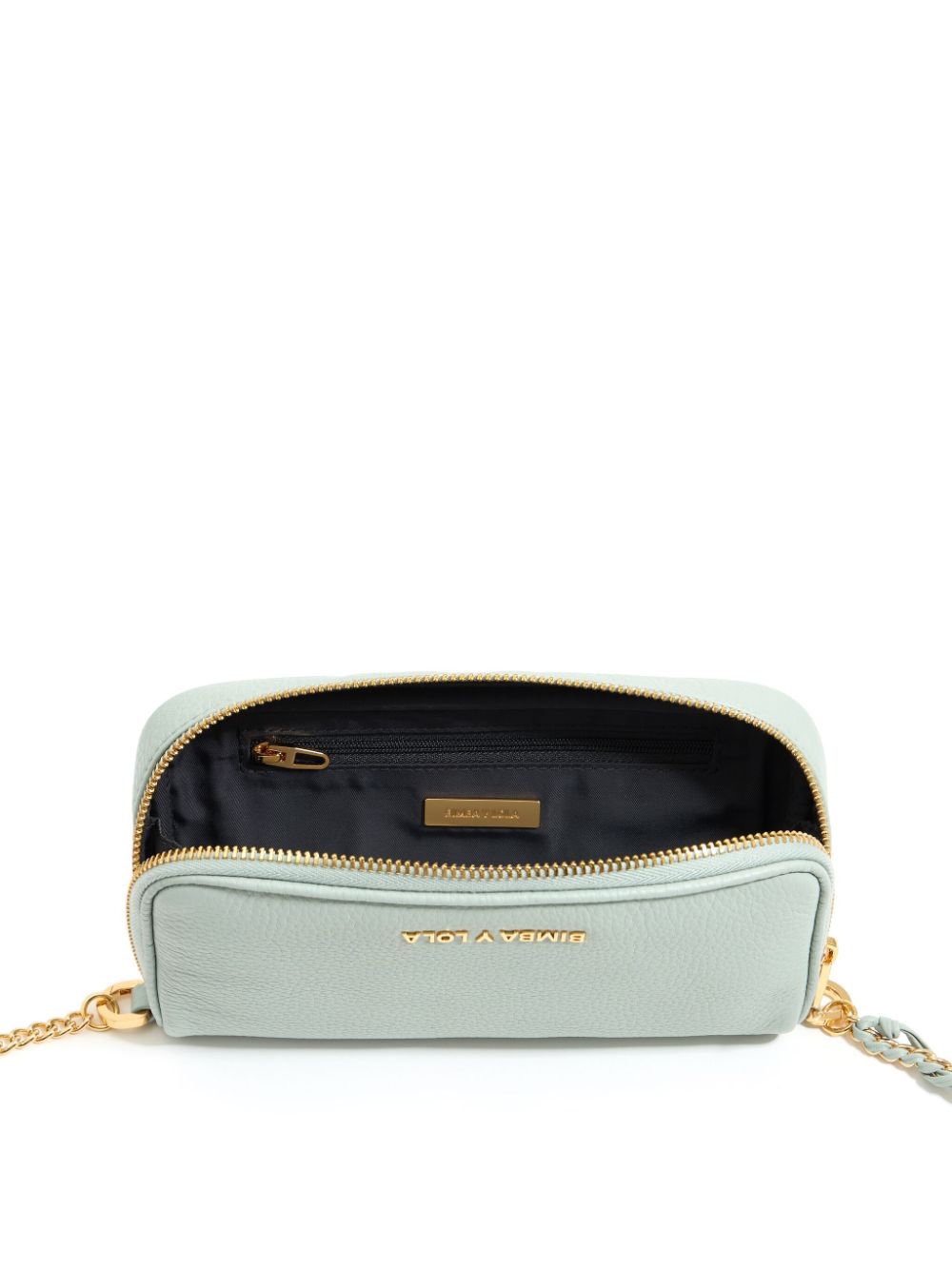 Shop Bimba Y Lola Mini Leather Crossbody Bag In Green