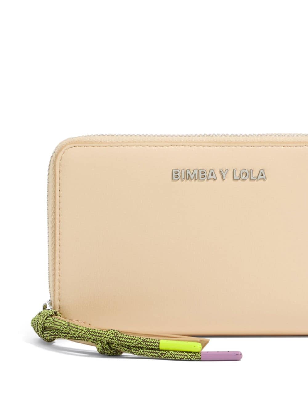 Shop Bimba Y Lola Leather Wallet In Neutrals