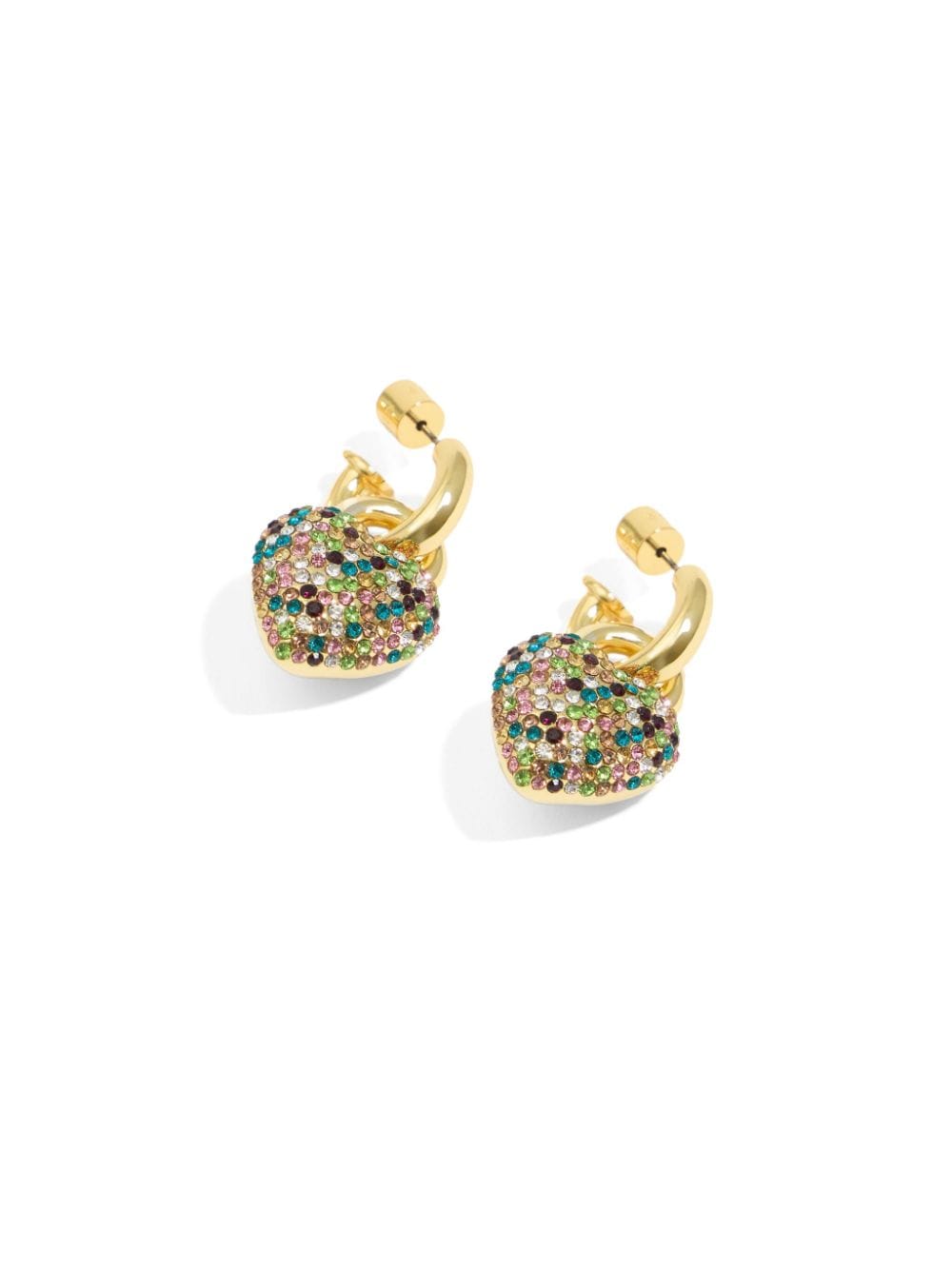 Shop Bimba Y Lola Heart-motif Hoop Earrings In Gold