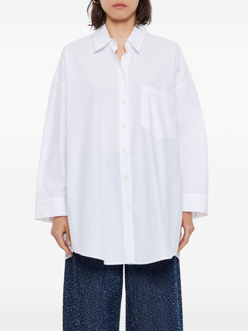 Bimba y Lola long-sleeve cotton shirt - Wit