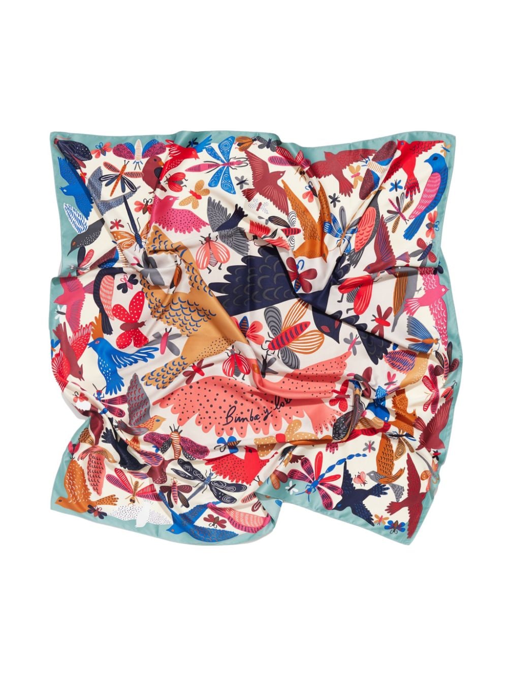 Bimba y Lola Bugs and Birds scarf - Roze