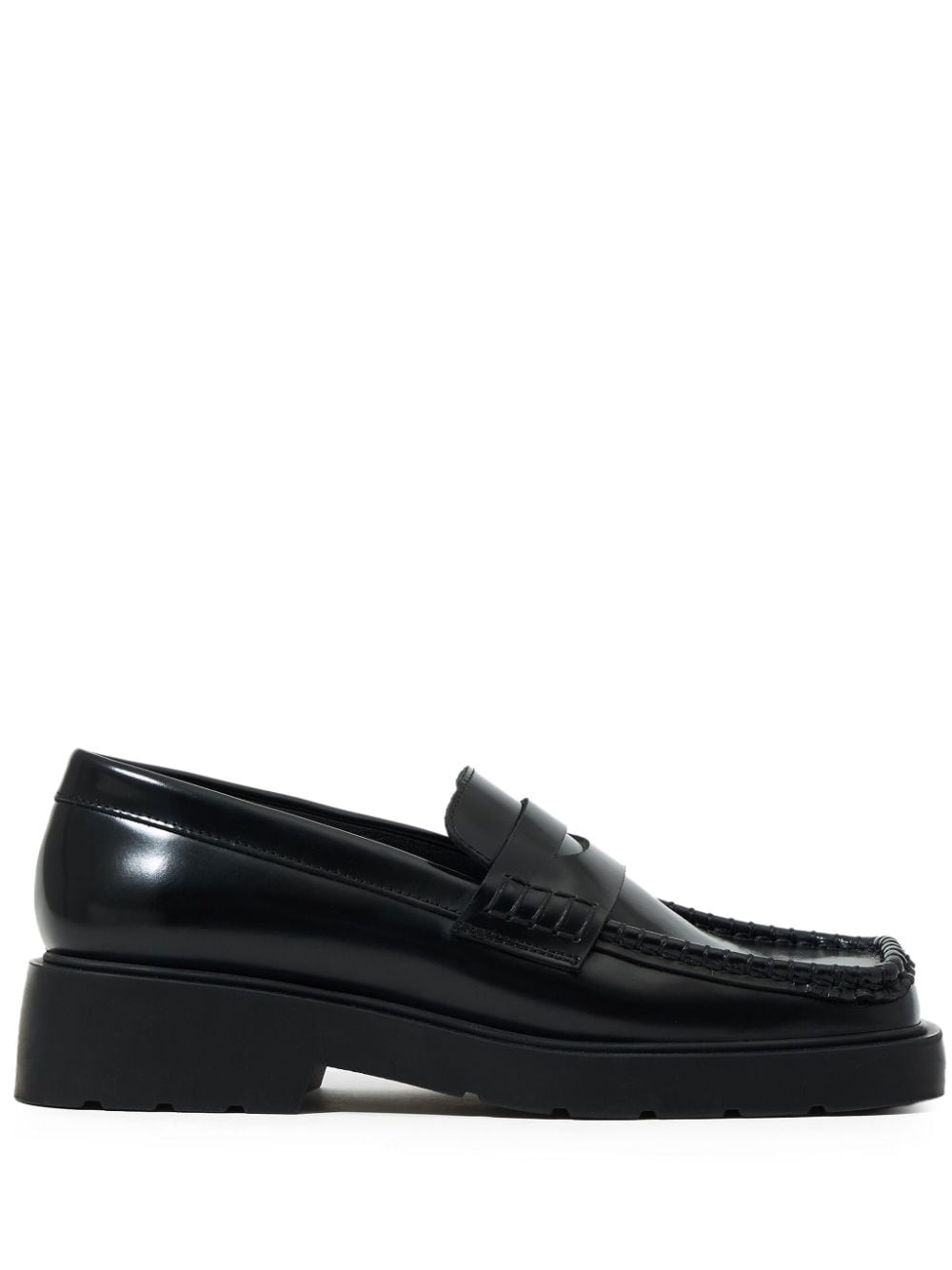 leather loafers