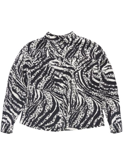 Bimba y Lola Hemd mit Zebra-Print