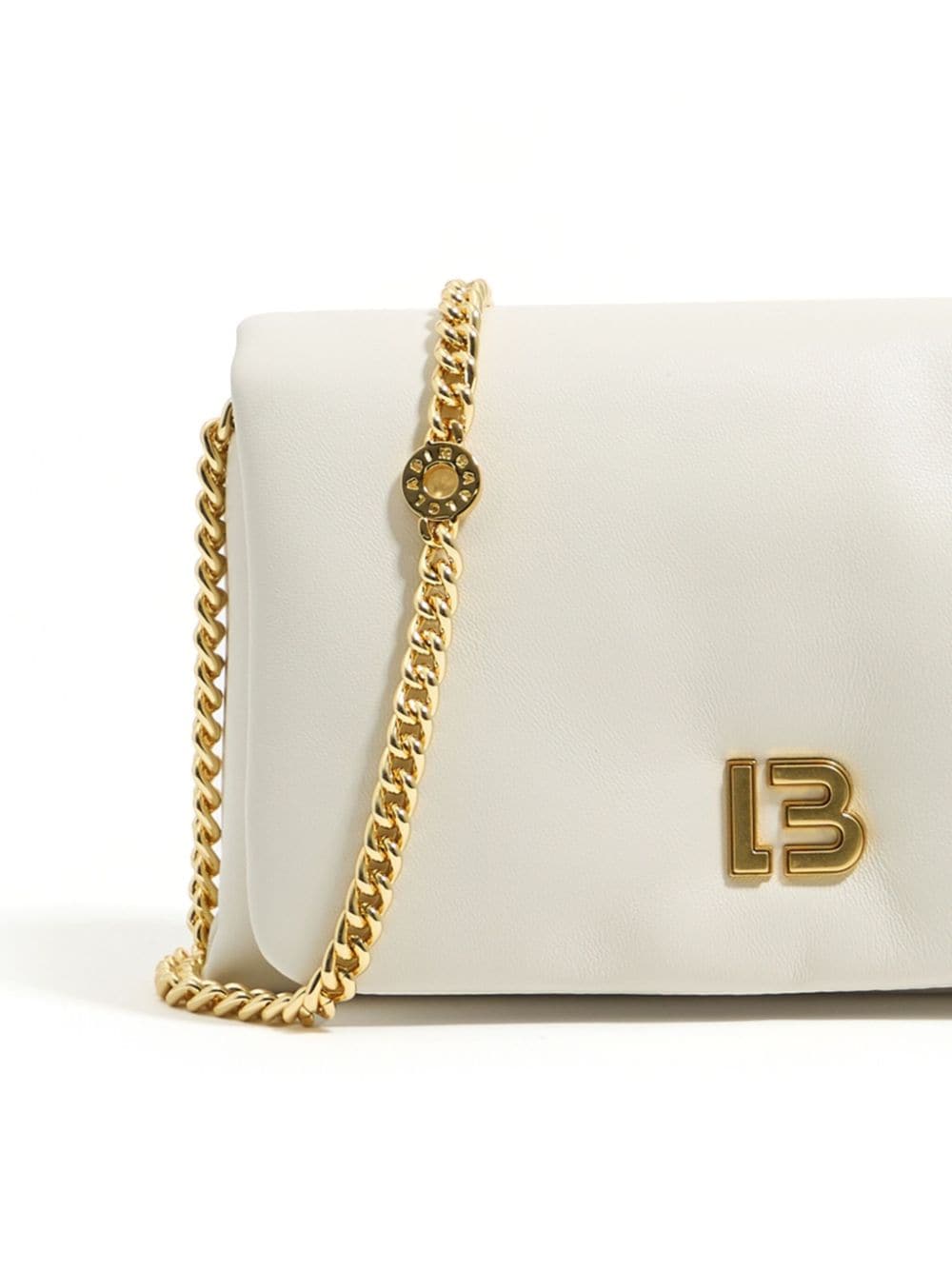 Shop Bimba Y Lola Mini Leather Crossbody Bag In White