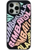 Bimba y Lola Iphone 15 Pro Max logo-embossed case - Black