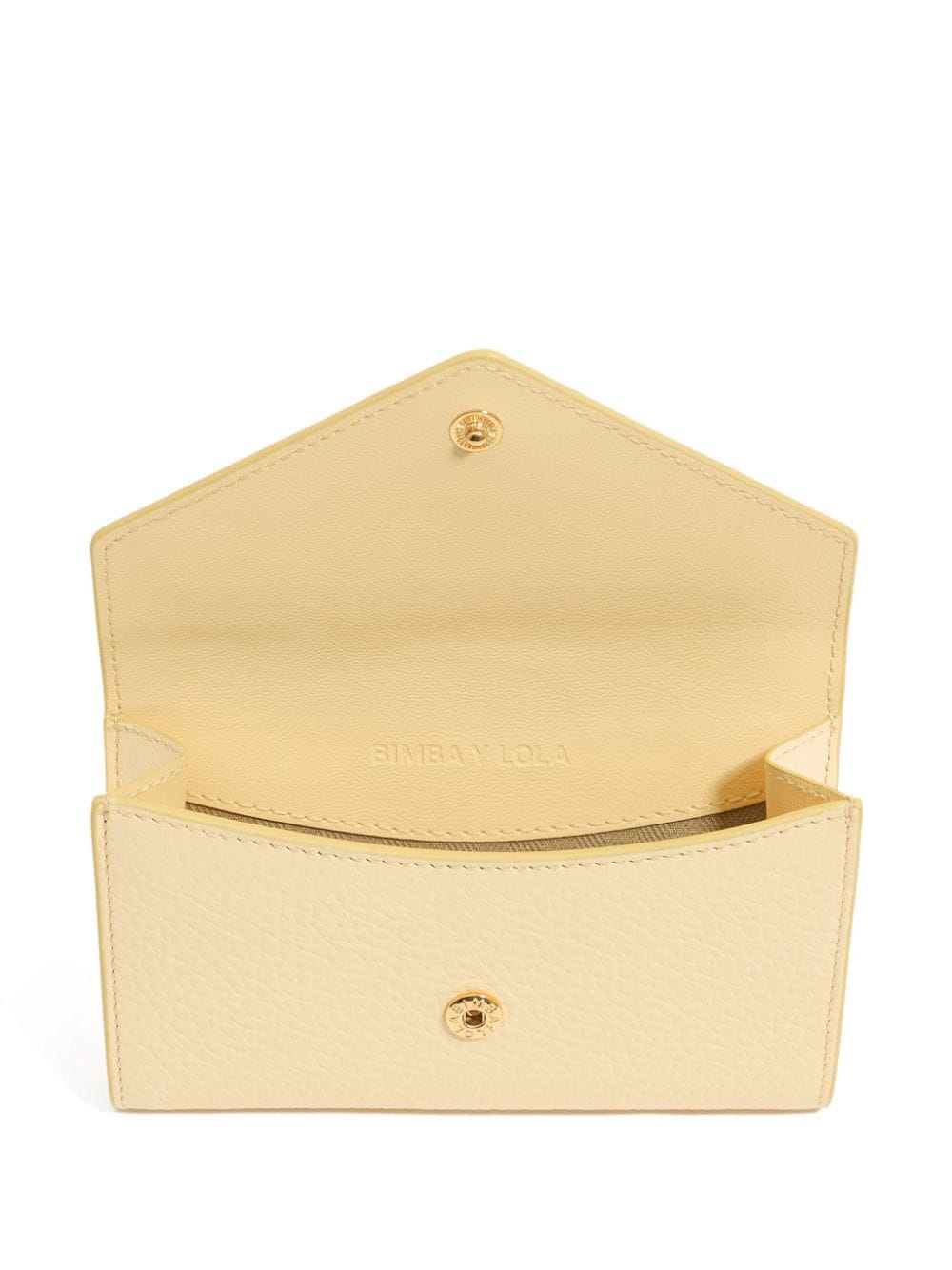 Shop Bimba Y Lola Leather Card Holder In Neutrals