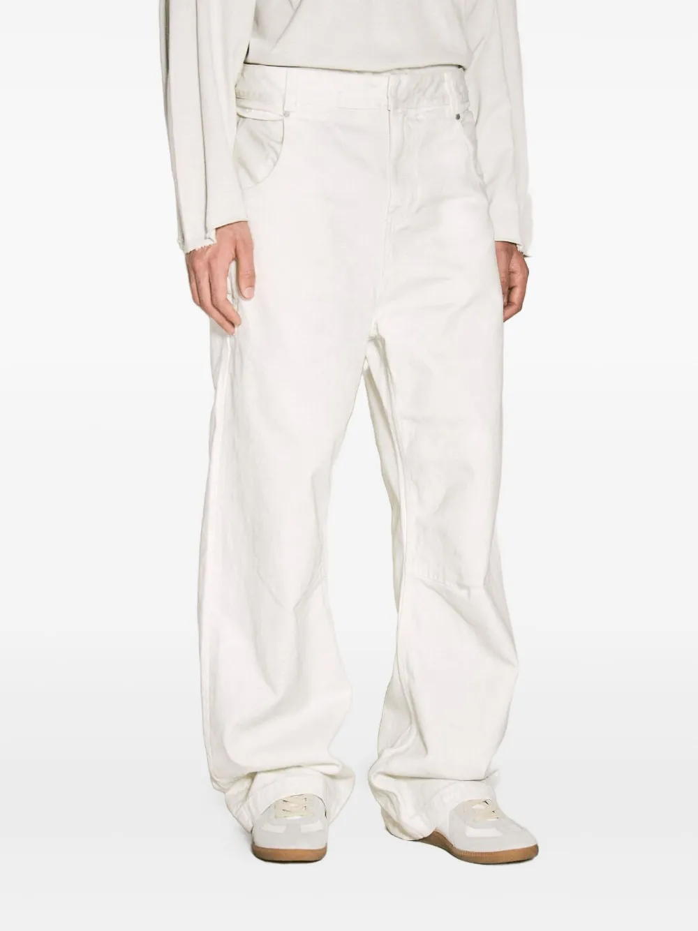 Entire Studios Wide-leg Jeans In White