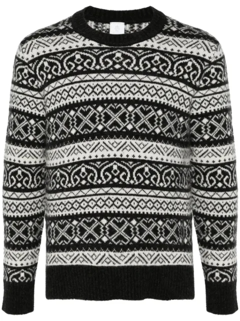 Eleventy fair isle-intarsia sweater
