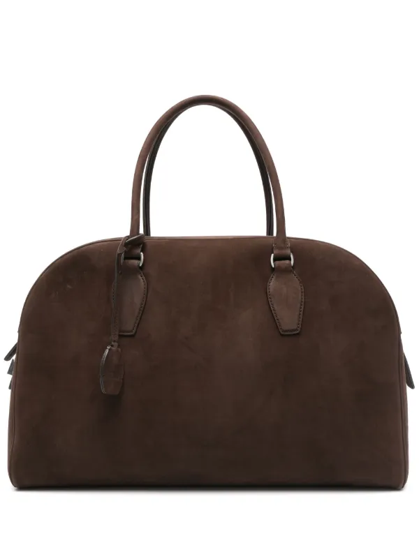 【関税込み】The Row ブラウン India 15.75 レザー バッグ India 15.75 leather tote bag in brown - The Row | Mytheresa