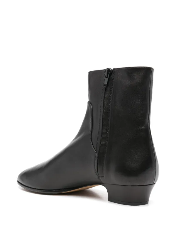 ショートブーツ・ブーティ THE ROW Awar 25 leather ankle boots Awar 25 leather ankle boots in black - The Row | Mytheresa