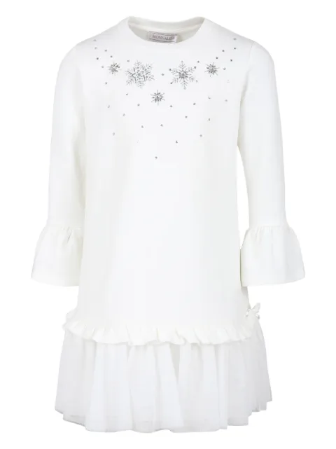 Monnalisa tulle sweatshirt dress