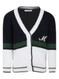Monnalisa colour-block cardigan - Black
