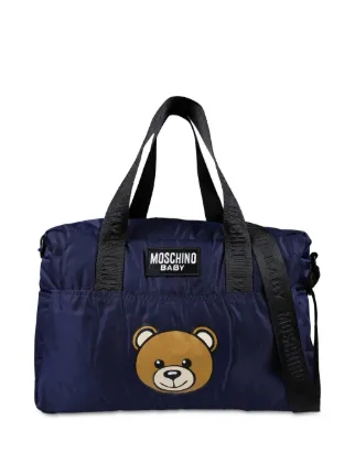 Moschino Kids テディベア マザーズバッグ | ブルー | FARFETCH JP