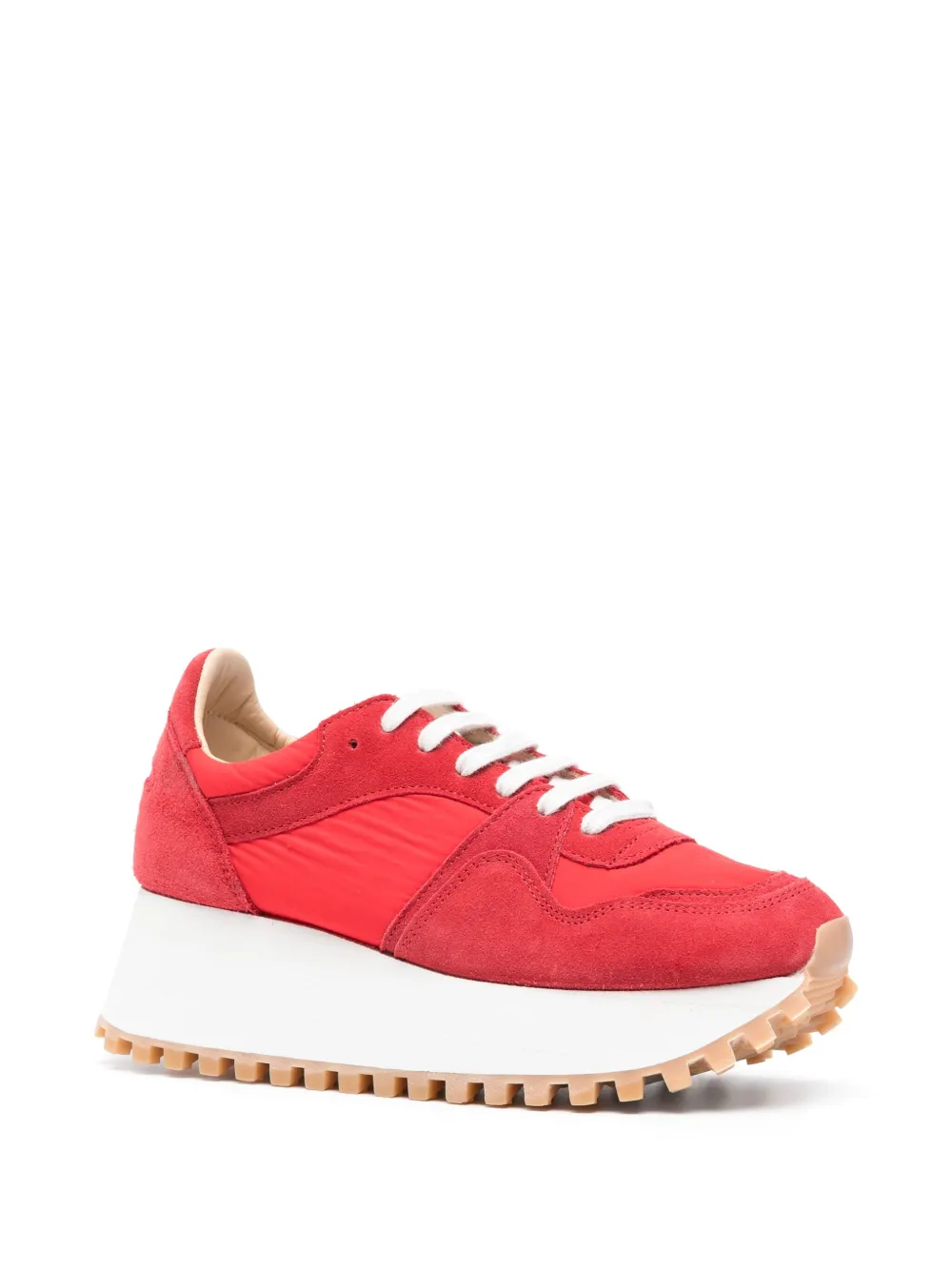 Comme Des Garçons Marathon sneakers met plateauzool - Rood