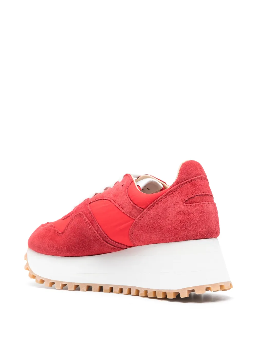 Comme Des Garçons Marathon sneakers met plateauzool Rood