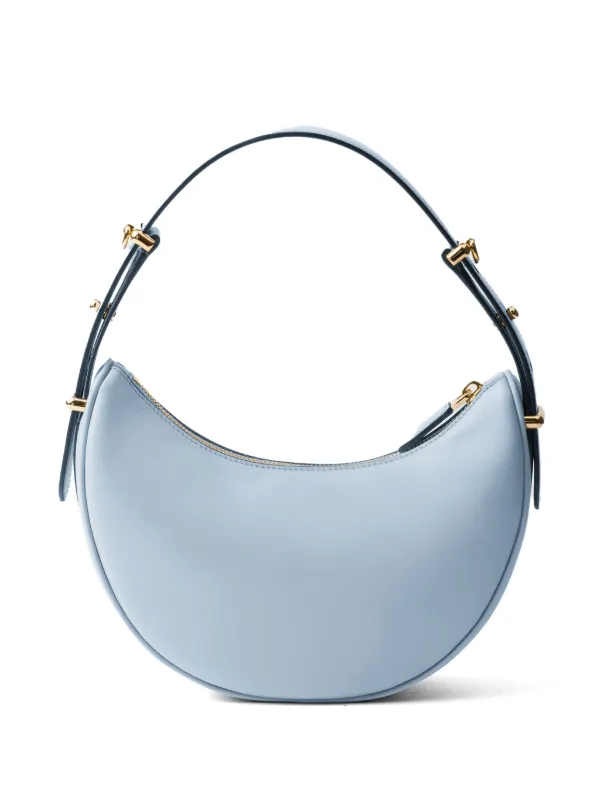 Prada アーケ レザーショルダーバッグ | ブルー | FARFETCH JP