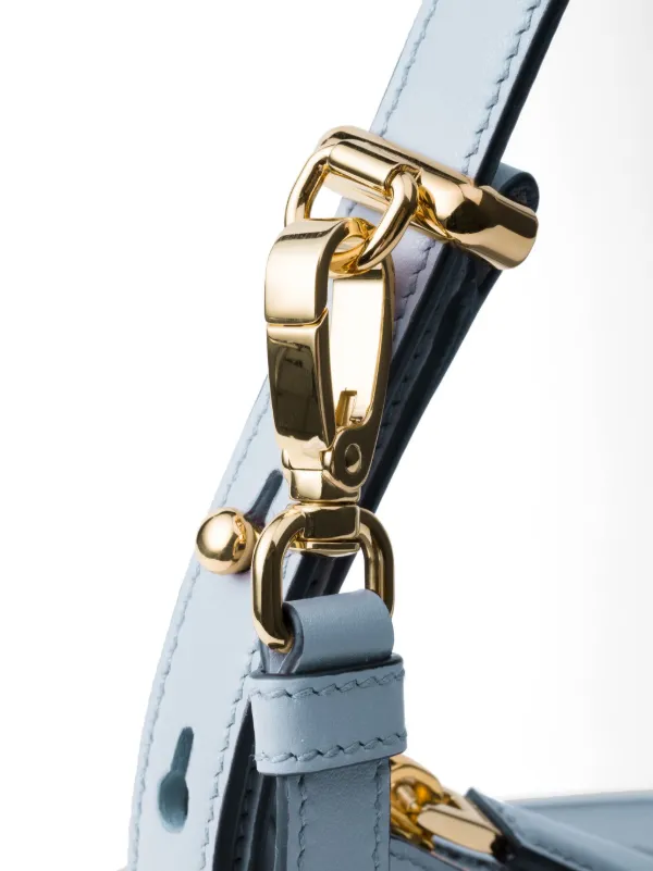 Prada アーケ レザーショルダーバッグ | ブルー | FARFETCH JP