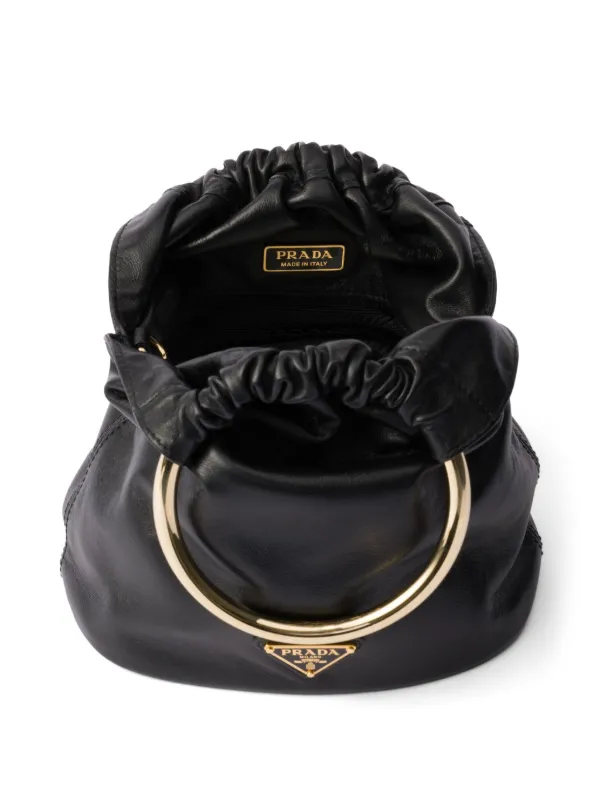 Prada Nappa Leather Mini Bag | Black | FARFETCH