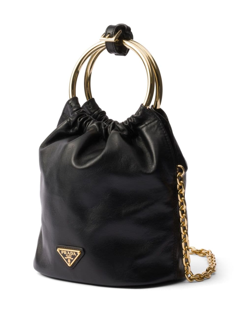 Shop Prada Nappa Leather Mini Bag In Black