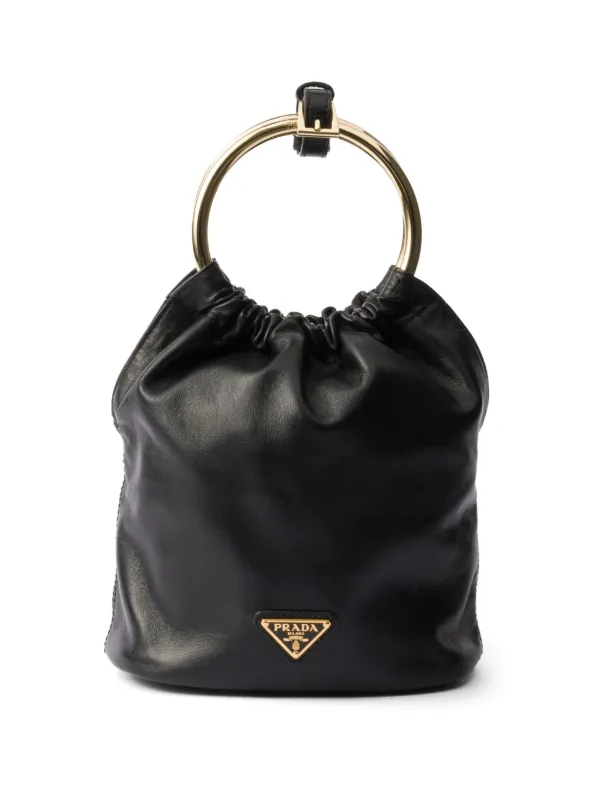 バッグ・カバンその他 Prada Black Nappa leather mini bucket bag 24932653_55073456_600.jpg