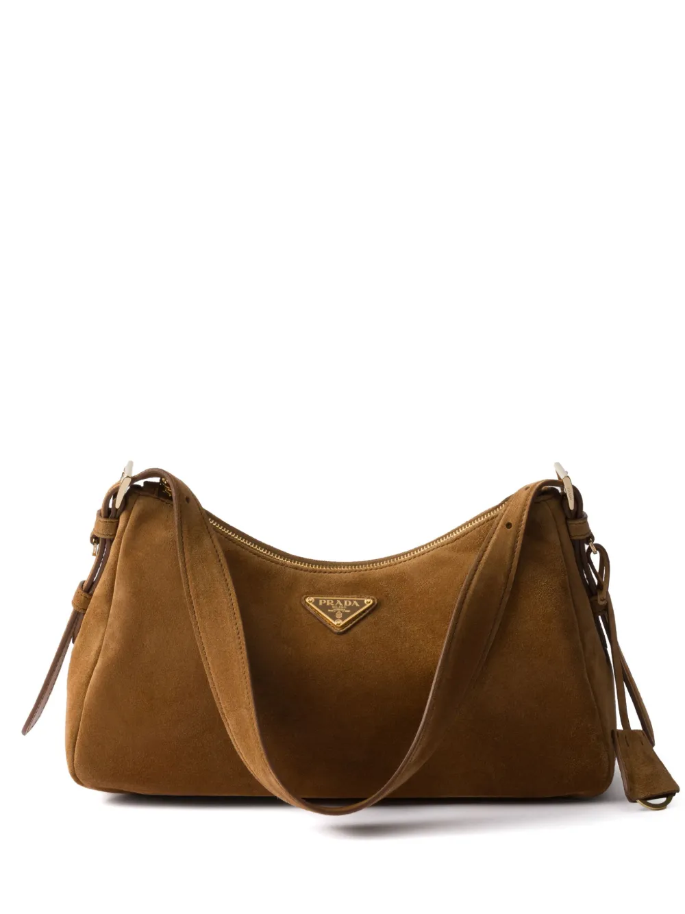Prada medium Aimée suede shoulder bag | Brown | Image 1