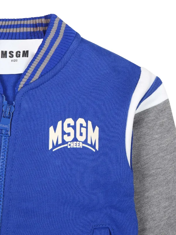MSGM ネイビー イエロー ジャケット M 4.4オンス ドライジップジャケット | ビッグサイズ | 1枚