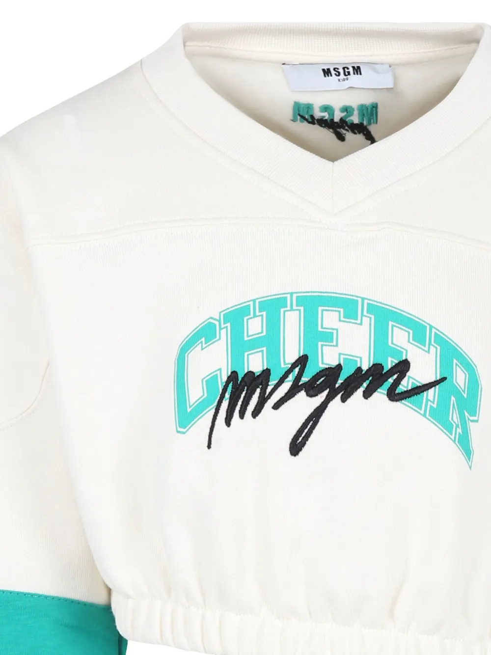 MSGM Kids Cropped sweater Wit