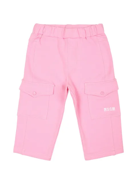 MSGM Kids Calça com logo bordado