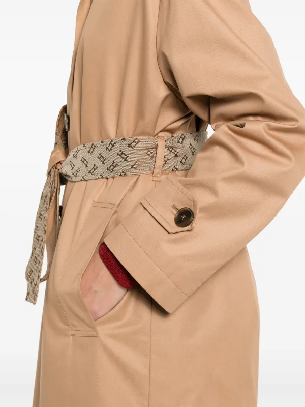 Herno Belted Trench Coat | Brown | FARFETCH