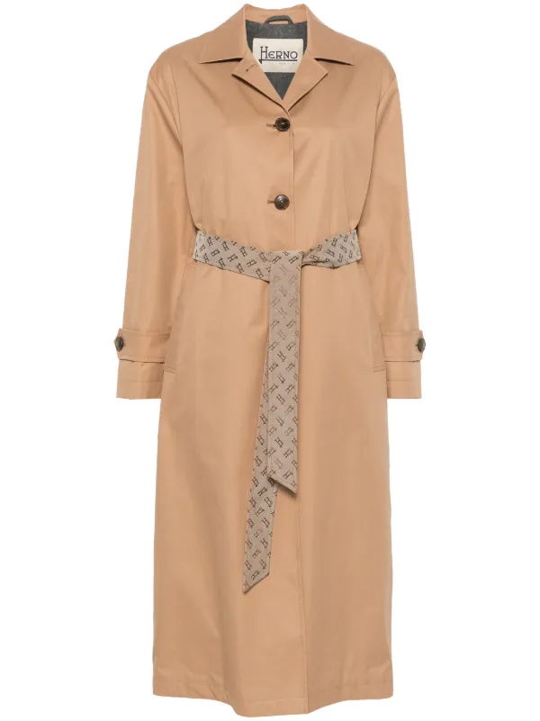 トレンチコート Herno Refined Trench Coat With Detachable Belt Herno Trench coat | LODENFREY