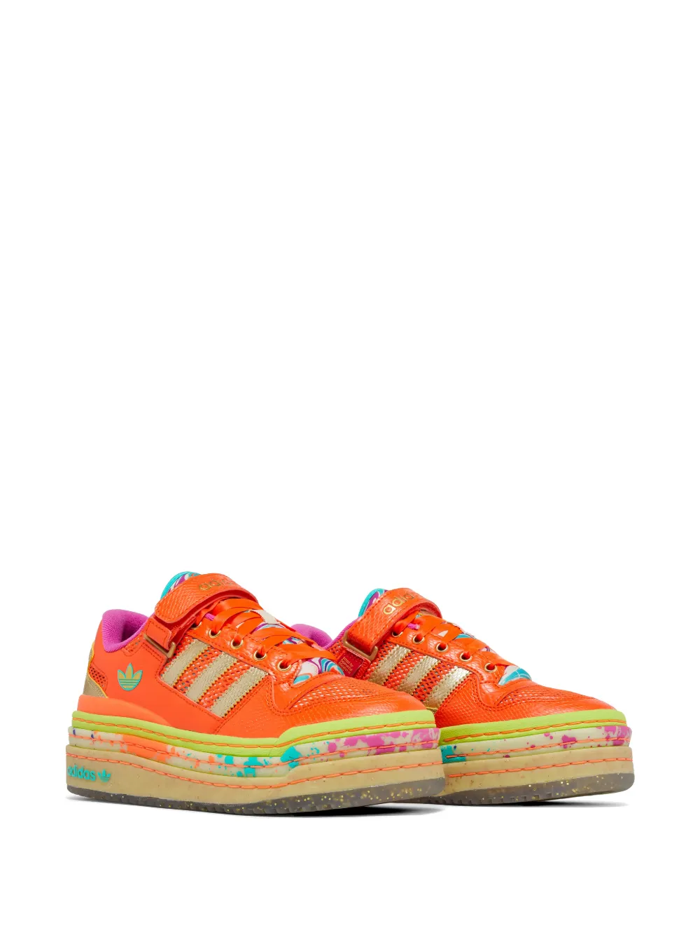 adidas Triple sneakers met plateauzool Oranje